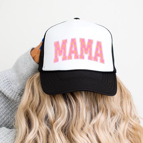 Gorra trucker para mujer en blanco y negro miniatura 2