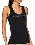armani exchange shirt damen NEO ROMANTIC - BASIC COTTON Emporio Armani Underwear Damen Tank Trägershirt/Cami Shirt, Nero-Black, L