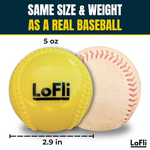 LoFli Practice Baseballs Regulation Size for Safer Reduced Flight Training - Image 3