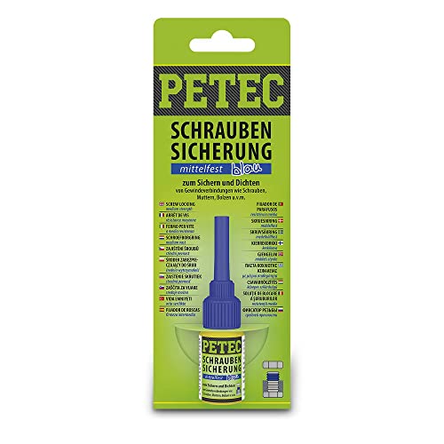 1x Petec Schraubensicherung mittelfest Schrauben Sicherung Dichtungskleber Kleber Klebstoff Schraubenkleber Sicherungskleber Schraubenklebstoff Flasche 5g