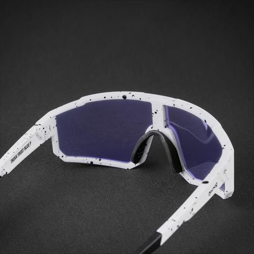 Image of OKNO Eyewearlabs Sunglasses For Men & Women | Polarized Sports Over-Sized Unilens Wrap-Around Branded Stylish Spectacles | 100% UV Protection Shades | Cricket Sports Cycling Driving Trekking & More