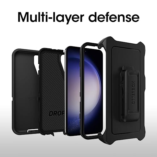 Coque Galaxy S23 robuste durable OtterBox Defender noire anti-poussière - 6