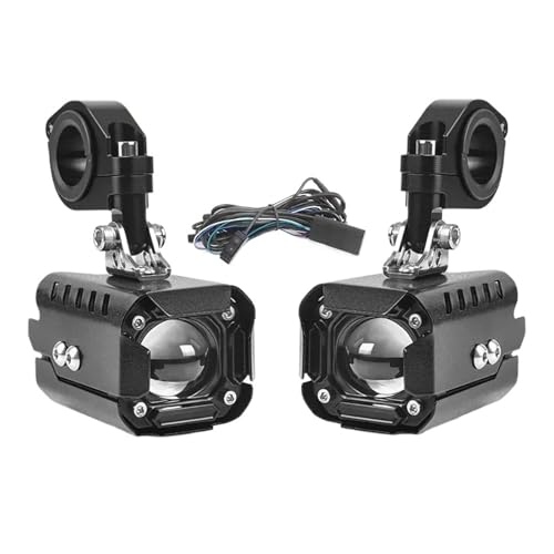 Luz antiniebla para motocicleta con bombilla led impermeable de alta potencia