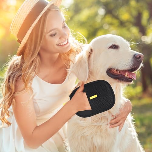 Image of Pet Double Sided Grooming Gloves,Static Removal Gloves for Pet Hair,Multi-Function,for Washing,Hair Removal,Beauty,Sofa,Bed Sheets,Clothes,Suitable for Cats and Dogs