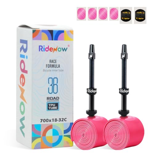 Image of RideNow Road Bike TPU Inner Tube 700 x 18C-32C, Ultralight 36g 2-Pack