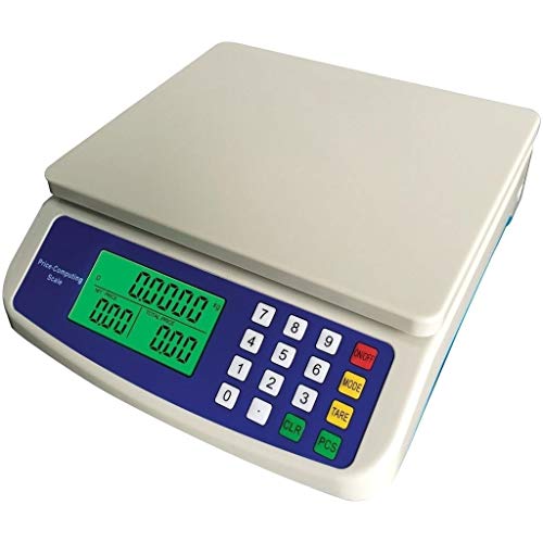 OHaGin Básculas Digitales de Cocina de 30 kg/1 g, básculas de precisión Digitales LCD, cálculo electrónico de Precios, báscula de Tienda Comercial, función de Tara (Unidad: kg, LB, oz)