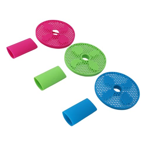 Aramox 3 Pack Slushie Machine Drip Tray Set, Accesorios de silicona para protección contra rayaduras y diseño que brilla en la oscuridad miniatura 2