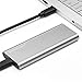 Wanfocyu USB Type C M.2 NVMe SSD Enclosure Adapter, USB 3.1 Gen 2 10Gbps Solid State Drive Aluminum External Casing, Unique Cooling Fin Design for Good Heat Dissipation