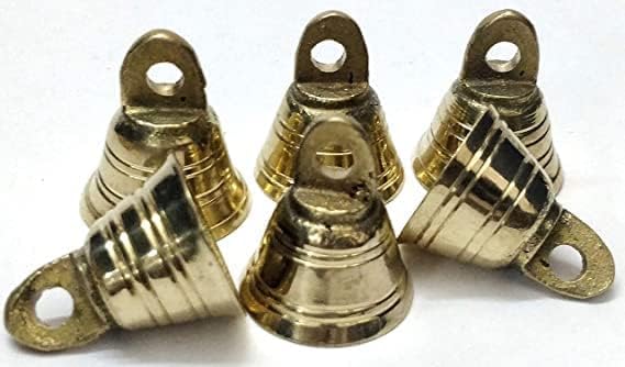 Brass Pooja Bell/Jingle Bells 1.13" H Vintage Style India Craft Decorative Camel Sheep Horse