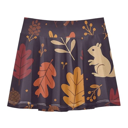 linqin Girls Tennis Skirts with Shorts Flowy Girl Skorts Kids Pleated Skort with Pockets2