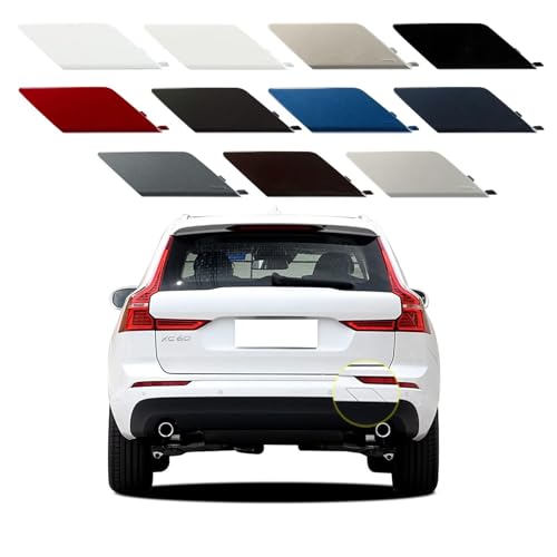 Cache Crochet Remorquage Pour VOLVO XC60 2018-2021 : Blanc ABS, Remplace Les Pièces 31449210/39849034, Pose Facile - 2
