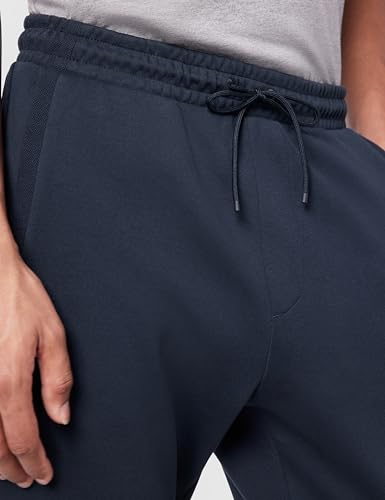 BOSS Men's Curved Logo Regular Fit Cuffed Sweatpants4