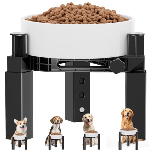 X XBEN Supporto per Ciotole Rialzate per Cani con 4