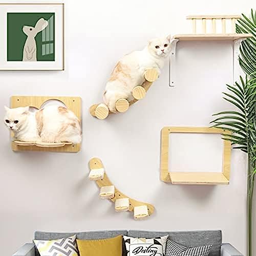 Móveis Para Gatos Montados Na Parede Prateleiras E Poleiros Para Gatos De Parede Para Gatos De Pared