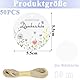 NISENTIA 50 Stück Danke Anhänger Herz Eukalyptus, 5cm Geschenkanhänger Personalisiert Danke Konfirmation Dankeschön Anhänger Kommunion Hochzeit Etiketten Tags Geschenk Geburtstag Babyparty