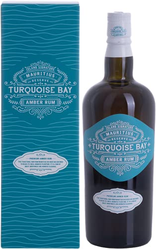 Rhum Turquoise Bay Amber Rum Reserve spiritueux d'exception 40% Vol en coffret