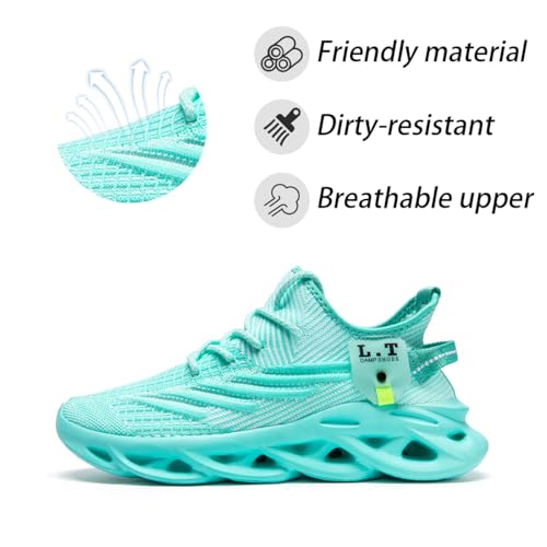 Image of DLWKIPV Women Running Shoes Walking Training Sneakers Sport Gym Fitness Tennis Shoes Non Slip Comfortable Lightweight Fashion Shoe for Casual Jogging Mesh Breathable Sneaker