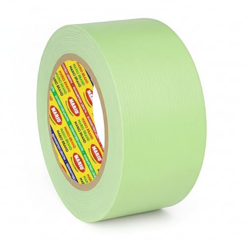 Mario Multipurpose Duct Tape Lite Green 48mm x 25mtr – Super Strong Hold Waterproof Adhesive Tape for Book Binding, Packaging, DIY Projects, Crafting, Repairs, Home & Office Use – Easy to Tear