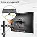 PUTORSEN Universal VESA Pole Mount, Full Motion TV Pole Mount Fits 17 to 32 inch Screens, with Removable 75mm and 100mm VESA Plate, Vesa Mount Arm Holds up to 8kg/17.6lbs, Black