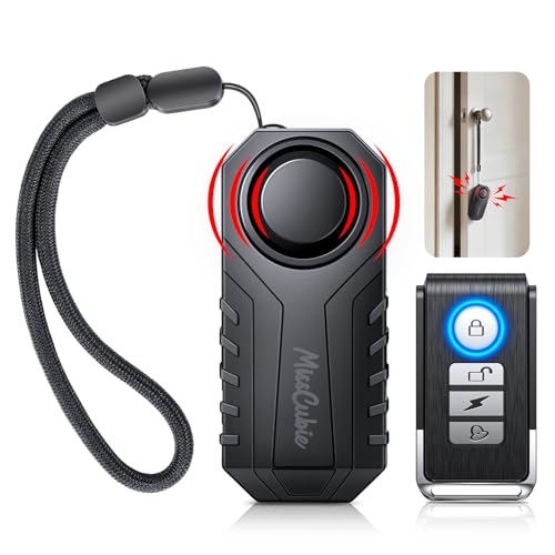 HOMATTER Door Handle Alarm 113dB Vibration Security & Travel