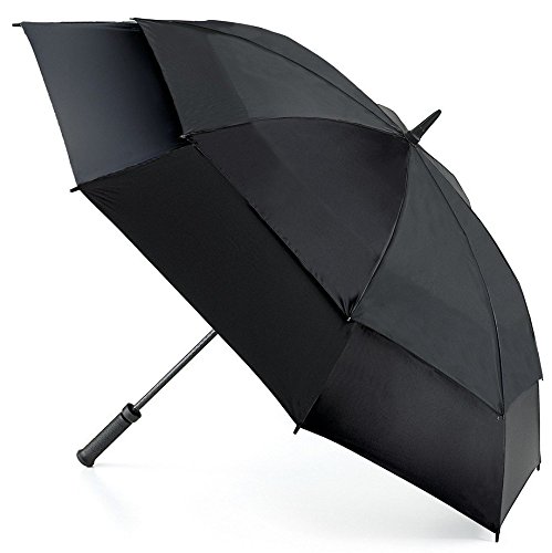 Preisvergleich Produktbild Fulton Stormshield Schwarz Wandern Golf Schirm & Abdeckung Doppelbespannung Golfen Groß