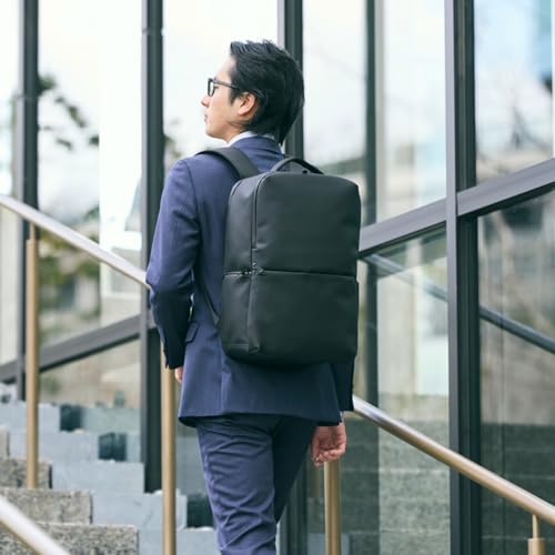 エレコム(ELECOM) エレコム バックパック リュックサック スクエア ~15.6インチ 撥水加工 大容量 19L ブラック BM-XBPSQ01BK の商品画像 6