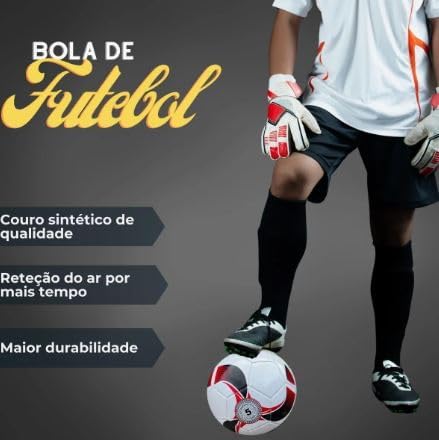 Bola De Futebol Infantil Campo Costura Firme Nº5 Cor Sortida