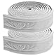 PartyKindom 2pcs Pack Schaumstoffleisten Tapetenbordüre - Wandlinien-Dekoration Selbstklebend Abziehbar Flexibel Für Heim Und Hoteldekoration DIY Spiegelumrandung Kronenleiste