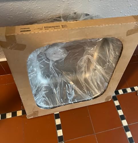 IKEA FYNDIG Einbauspüle, Edelstahl, 45x39x15cm (Ohne ATLANT Siphon-Set!)