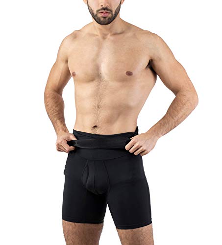 Kewlioo Men's Girdle Compression Shorts with Instant Slimming Effect & Breathable Fabric - High Waist Body Shaper Shorts3