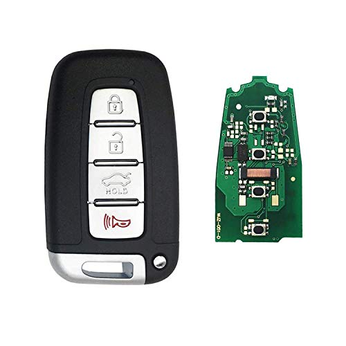 DJL1 4 Buttons Keyless Entry 315MHz ID46 Chip Remote Smart Key Fob Fits for Hyundai Sonata 2011-2015 for Kia Replacement Remote Control (FCC ID: SY5HMFNA04)