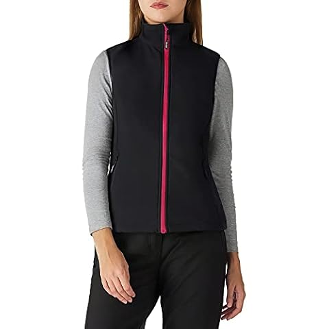 Outdoor Ventures Damen Sport Softshell Weste Leichte Ärmellose Jacke Frauen Gilets Winddicht Warm Fleece Gefüttert Laufweste für Golf Wandern Camping Schwarz 46 Cover