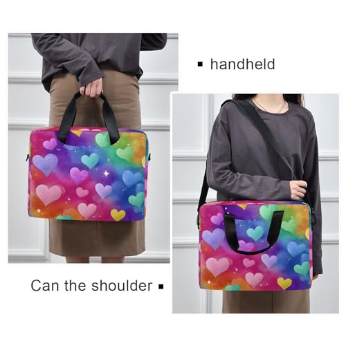 Funda para portátil ALAZA Rainbow Love Hearts Stars 13-15.6" miniatura 2