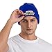 Momma Ain't Raise No Bitch Knit Hats Beanie Hat for Men Women Fashion Warm Winter Ski Cap Blue
