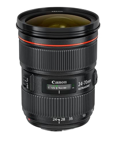 Canon 5175B002-cr EF 24-70mm F/2.8L II USM Standard Zoom Lens, Black (Renewed)