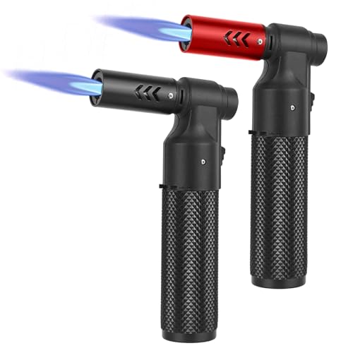 2Stück Flambierbrenner Crème Brulée Brenner Gasfeuerzeug Nachfüllbarer Bunsenbrenner Feuerzeug...