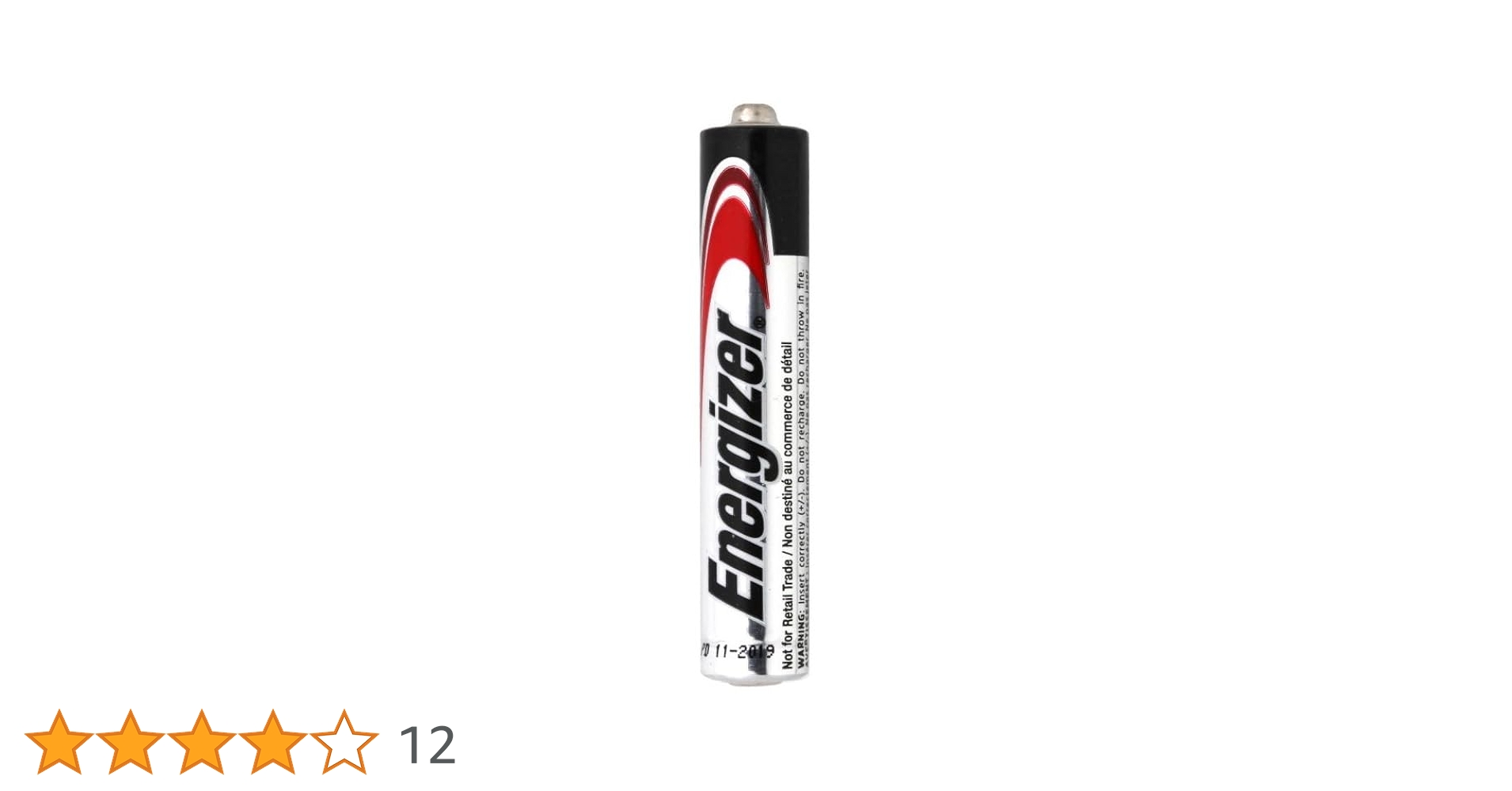 Amazon | Energizer アルカリ乾電池 単6形(AAAA) E96 ×1本