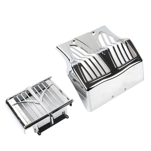 GZYF 1 Pc ABS Mudguard Oil Cooler Cover Lower Fairing Spoiler Chrome For Bagger 15-2023