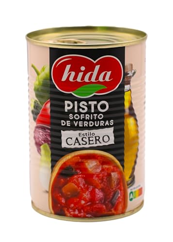 Hida Pisto Sofrito de Verduras - Paquete de 6 x 400 gr - Total: 2400 gr