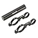 Docooler 31.8MM Double Handlebar Extension Mount Carbon Fiber Extender Holder for Bike Light Bicycle Speedometer (Black)