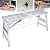 Scaffolding Equipment, Portable Folding Scaffolding, Multipurpose Work Platform Scaffold Tower Ladder Stool Work Ben, 882 Lbs Load, Galvanized Steel, for Ceiling Cleaning, Car Washing,A-14