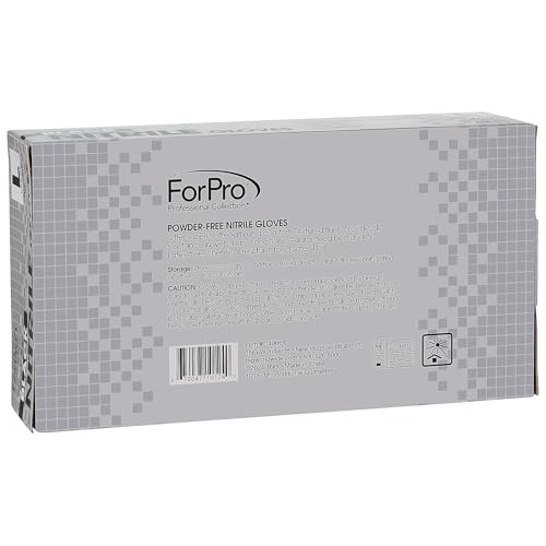 Image of ForPro Disposable Nitrile Gloves, Chemical Resistant, Powder-Free, Latex-Free, Non-Sterile, Food Safe, 4 Mil