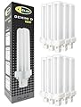 CLAR - Lampadina PLC Gemini D 18W Luce Fredda 6500K G24d-2, Non Regolabile, (Pack 10)