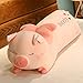 LEIhhdy 60-100 cm Grande Bambola di Maiale Carino Peluche Ragazza Letto Cuscino Bambola Piggy Bambola 100 cm Maiale