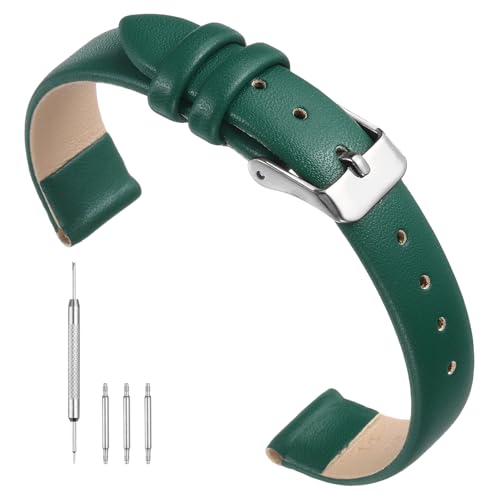 Correa de reloj de 14 mm en cuero plano para cambiar y renovar tu correa vieja