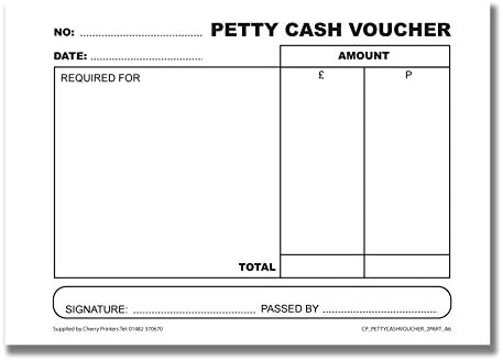 Cherry Carbonless NCR Petty Cash Voucher Duplicate Books A6 50 Sets