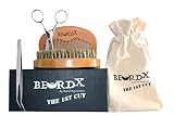 Beard Grooming and Trimming kit for men's Beard care| Bamboo Beard Brush Pear wood Beard Comb with S