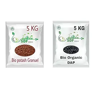 SDF India Combo Pack of 2 (5 KG Bio Organic Potash Granuels / 5 KG Bio Organic DAP)