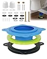 boeemi Elastic Wax Ring Toilet Repair Kit - No Wax Mess Installation, Premium Toilet Seal and Gasket Replacement - Fits 3"/4" Drain Pipes, DIY and Professional Toilet Repair Solution