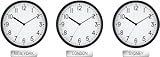 Faatir World Clocks for The Wall with Multiple Time Zones (10 Inch) || USA Timezone Clocks for Offices || International Time Zones Clocks for (Pack of 3)